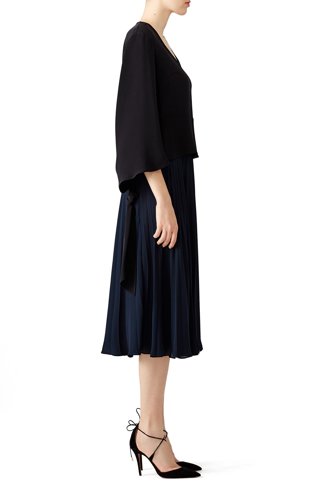 Black Tie Sleeve Blouse by DEREK LAM 1