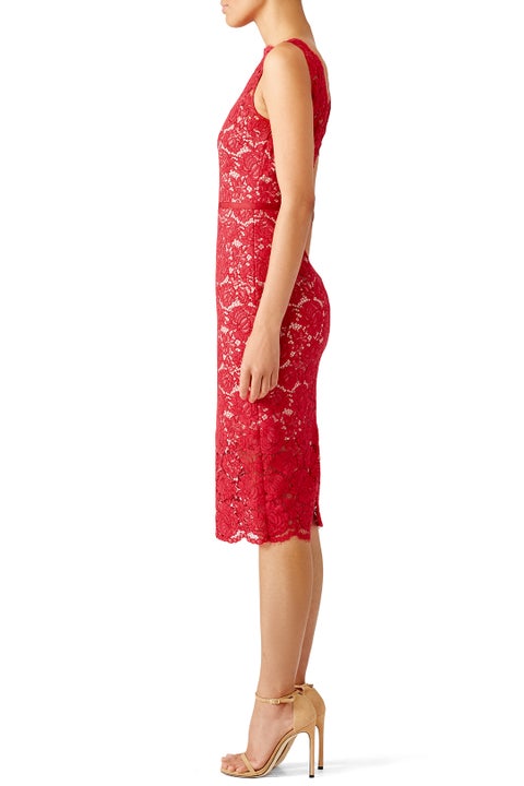 Red anna gown