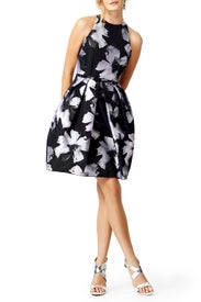 Racing Florals Dress by Carmen Marc Valvo