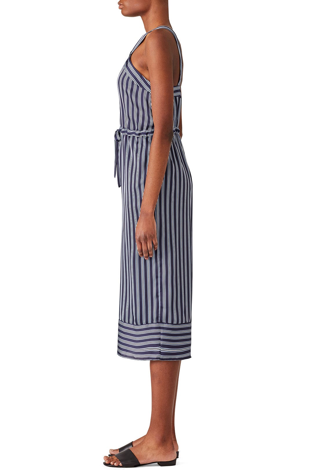 Navy Stripe Crop Jumpsuit by Greylin 1