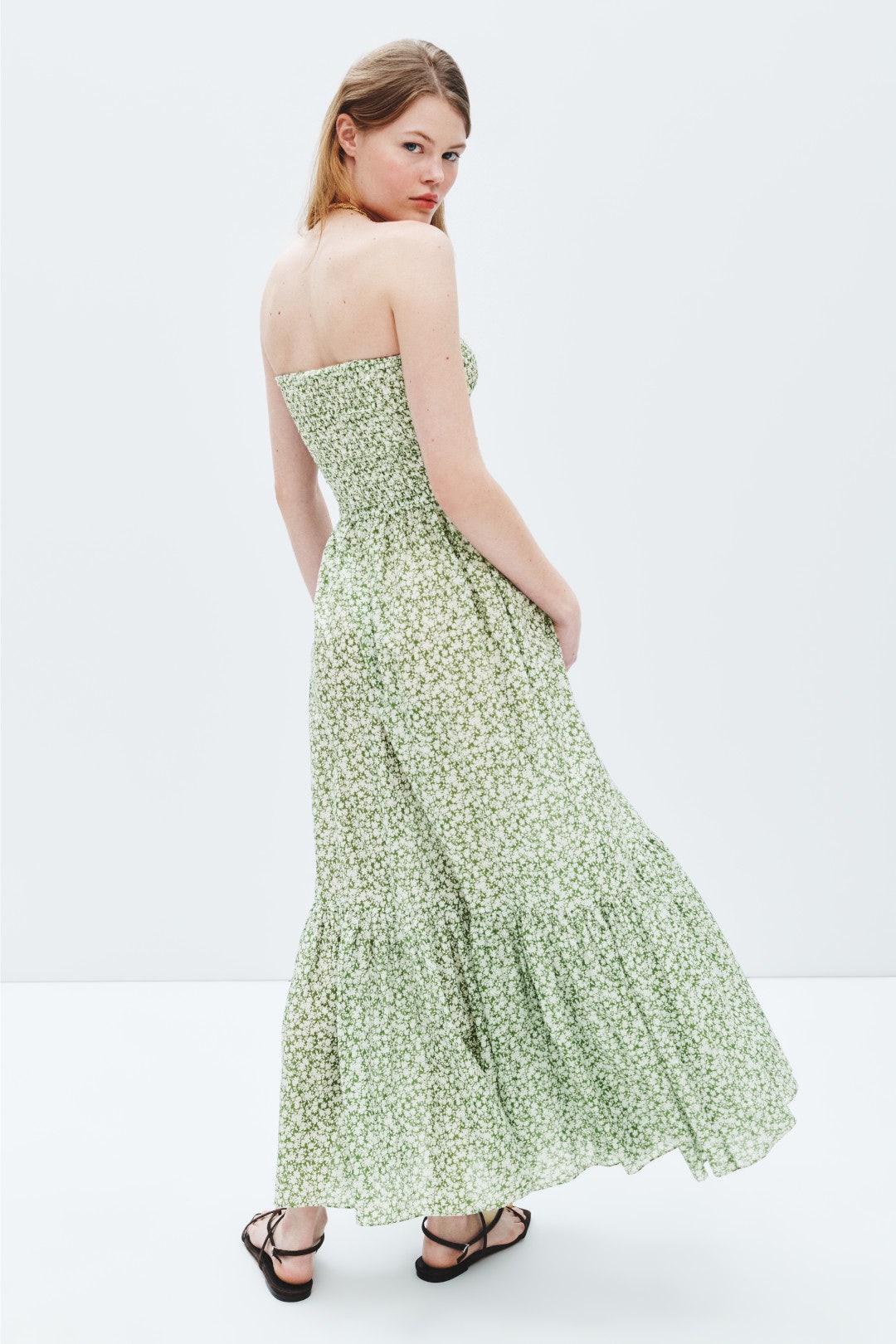 Floral Print Smocked Midi Dress by MICHAEL KORS 2
