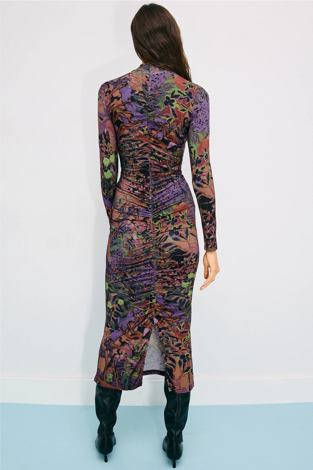 Alonia Mesh Mock Neck Dress by Untitled in Motion 2
