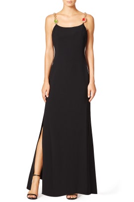 Side Slit Gown by BOUTIQUE MOSCHINO