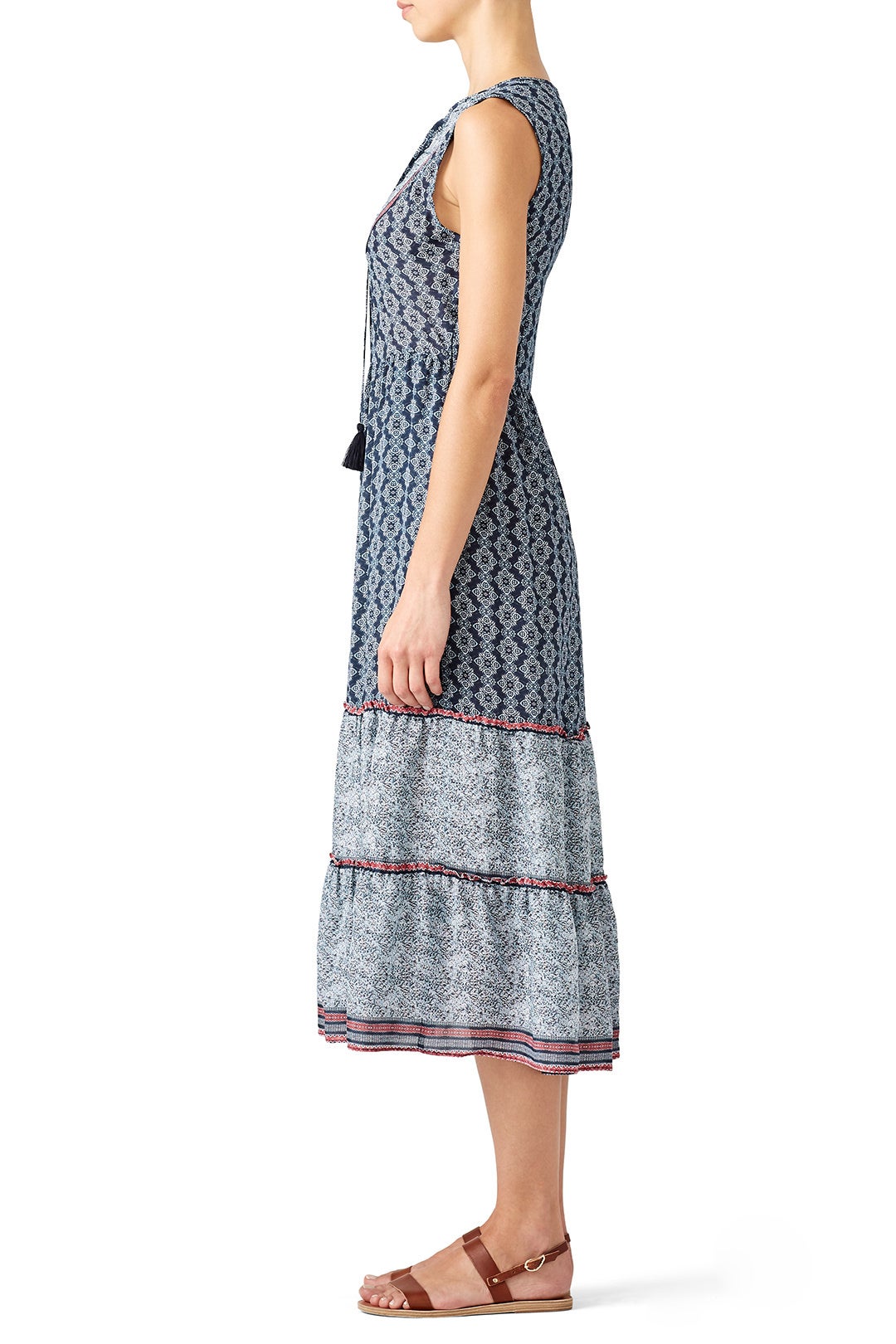 Avery Border Print Midi Dress by Greylin 1