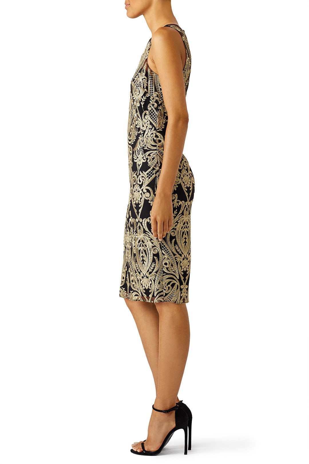 Golden Fiore Sheath by Marchesa Notte 1