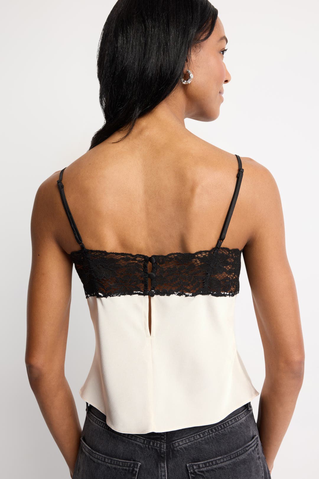 Lace Trim Cami by Ronny Kobo x RTR | Rent the Runway