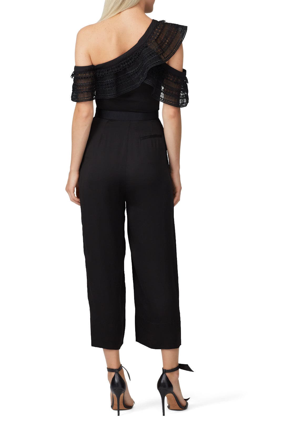 One Shoulder Frilled Jumpsuit by Self-Portrait 2