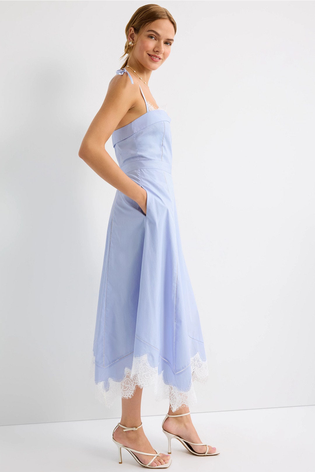 Avaleigh Cotton Lace Midi Dress by SIMKHAI 1