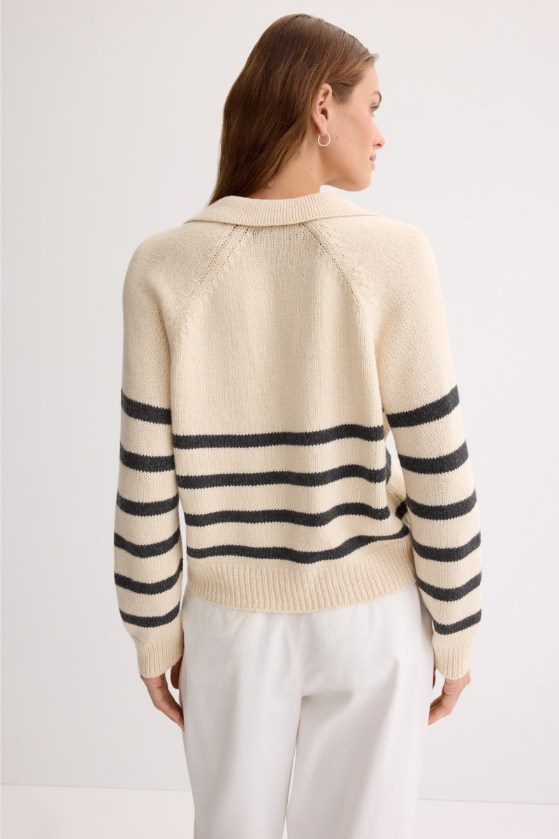 Claire Relaxed Polo Sweater by Marine Layer - Photo 2