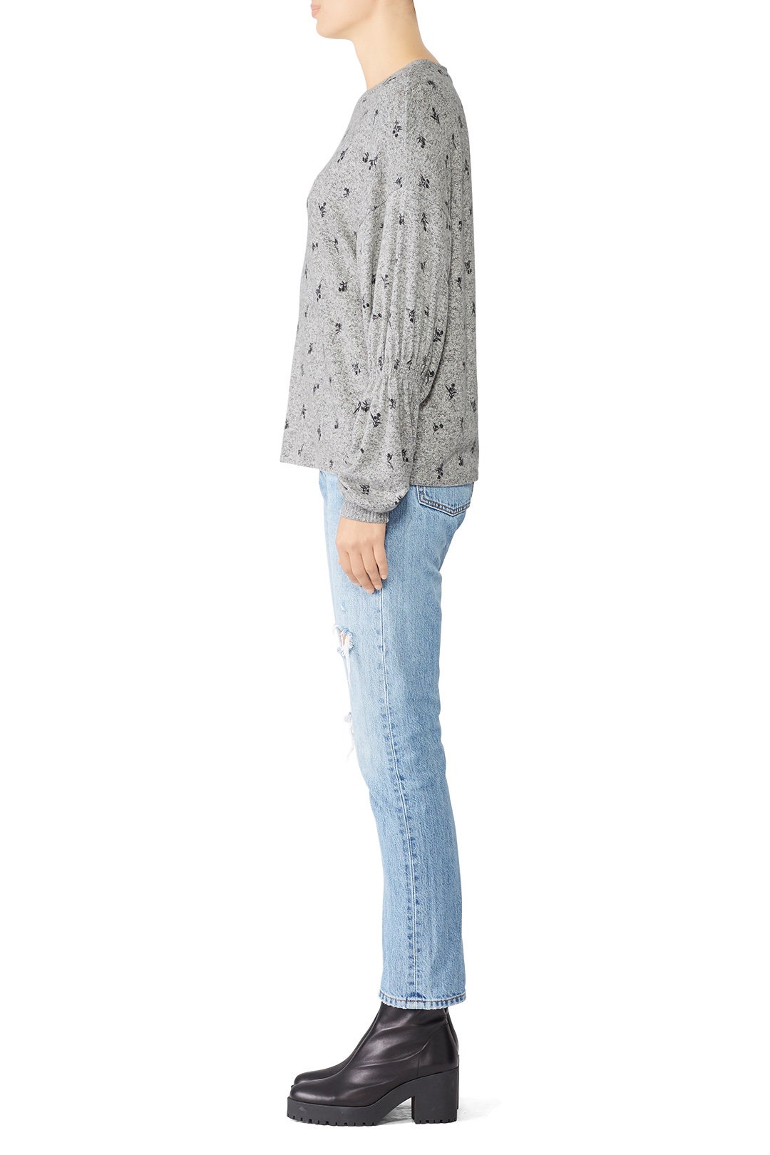 Avah Ruched Sleeve Pullover by B Collection by Bobeau 2