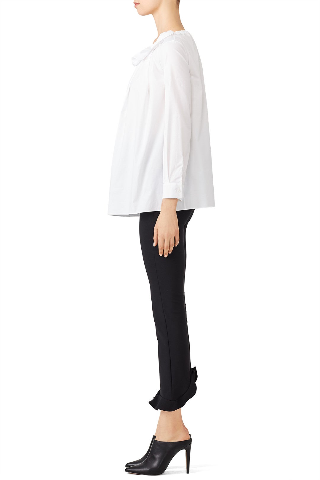 Ruffle Collar Blouse by Jil Sander Navy 2