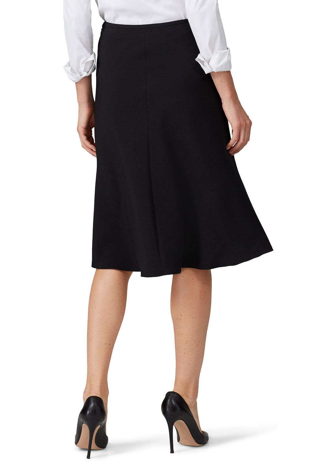 Black Ruffle Side Slit Skirt by Prabal Gurung x RTR 2
