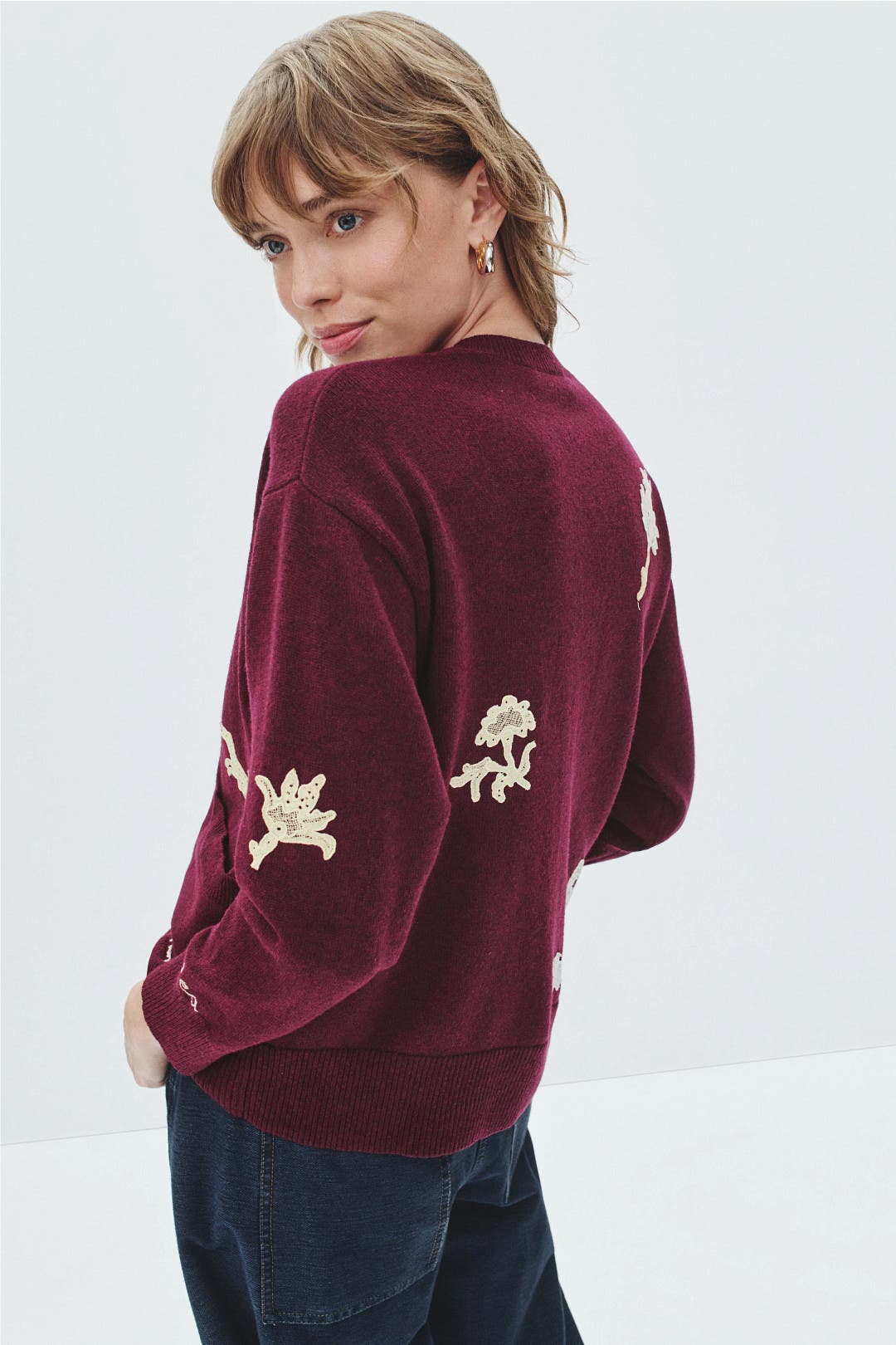 Mika Applique Cardigan by Sea New York | Rent the Runway