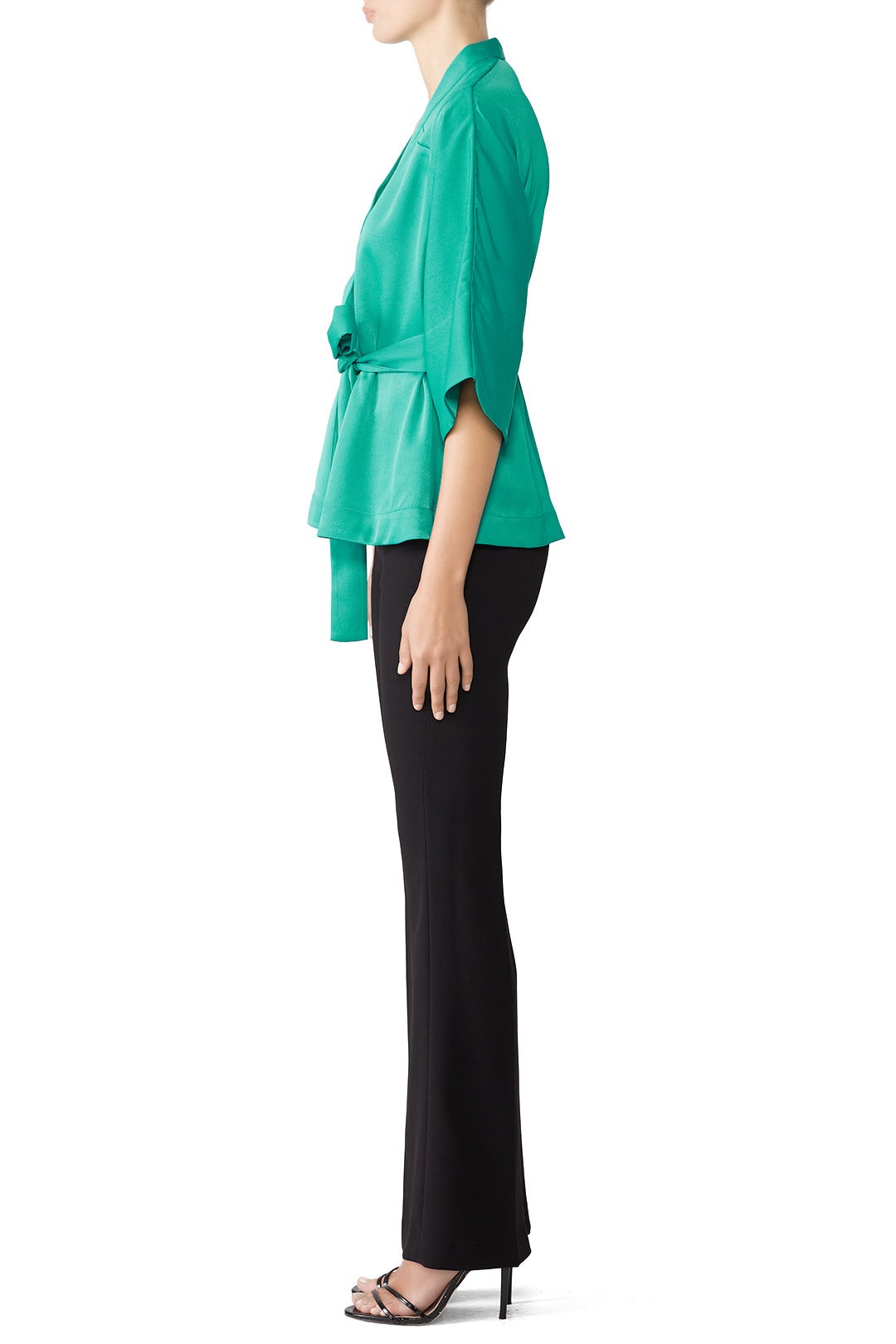 Peacock V-Neck Blouse by Tome 1