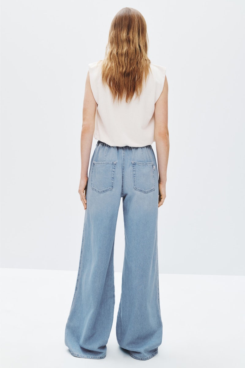 Pull On Wide Leg Jeans by 7 For All Mankind - Photo 2