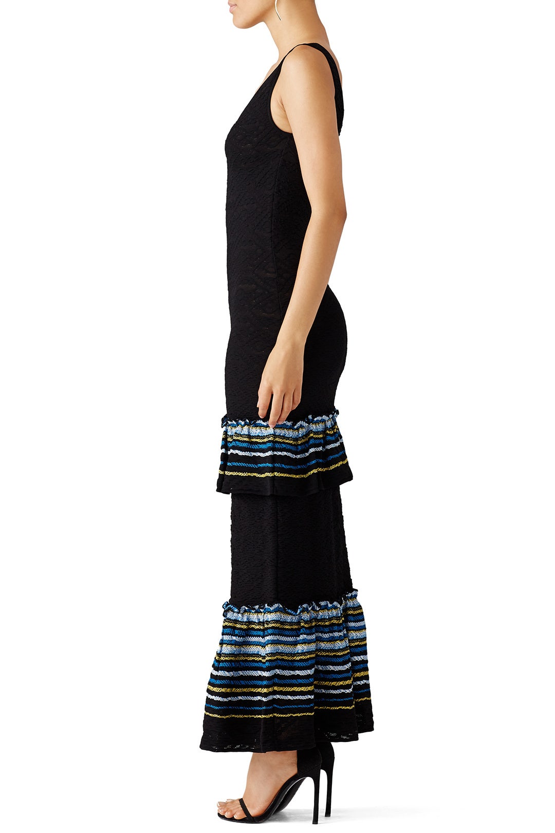 Navy Ruffle Knit Dress by Peter Pilotto 1