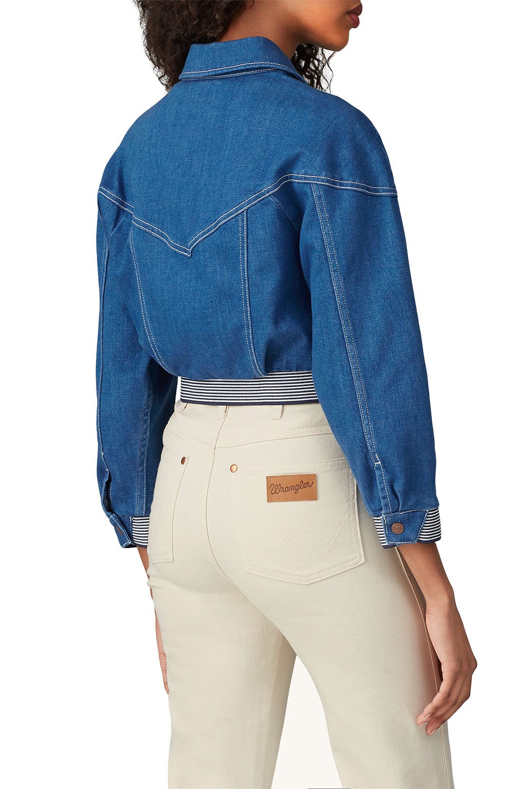 Denim Crop Sport Jacket by WRANGLER 2
