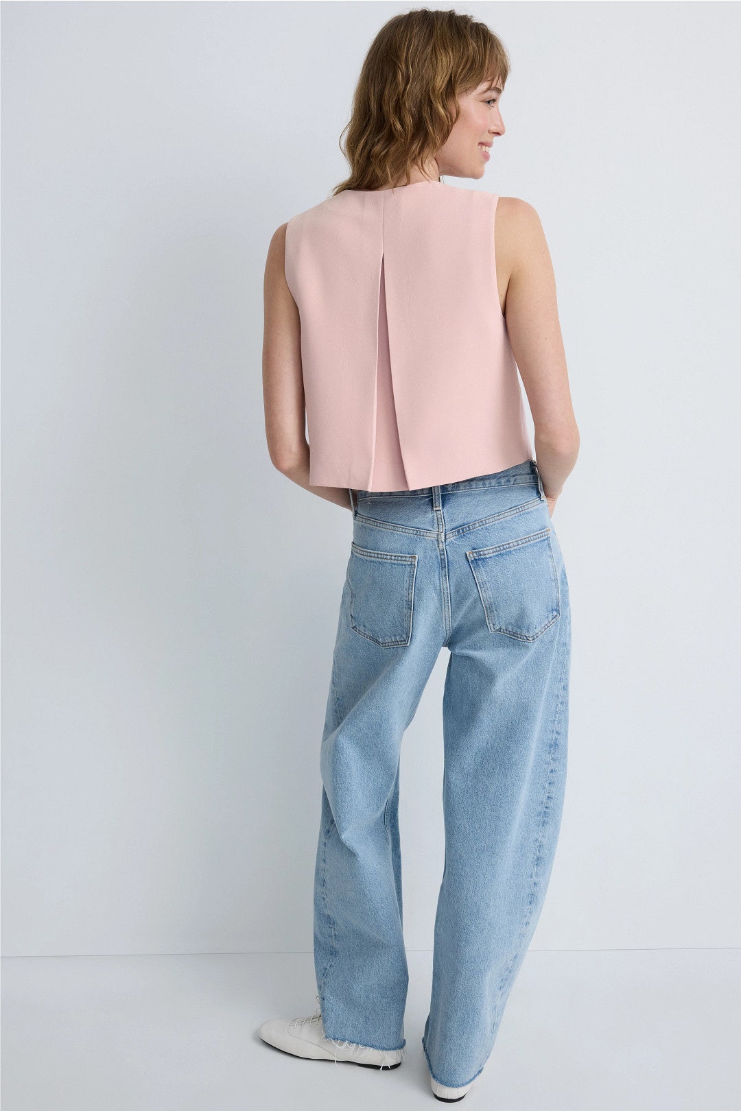 Button Front Sleeveless Top by Adam Lippes x RTR 1