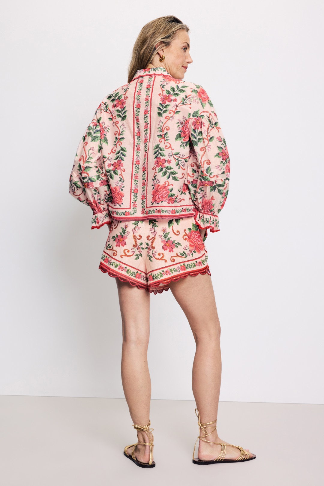 Flower Tapestry Pink Shorts by FARM Rio 2