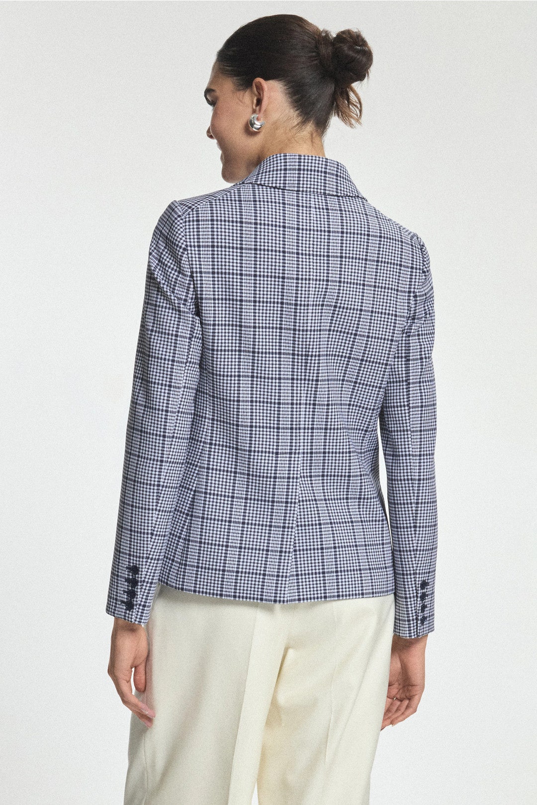 Plaid Patch Pocket Fitted Blazer by MICHAEL KORS 2