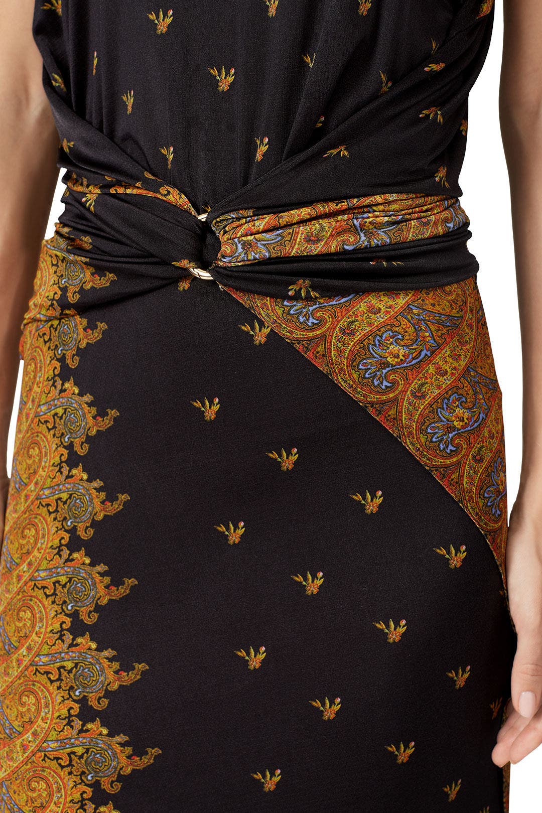 Black Printed Sheath by Rabanne 1