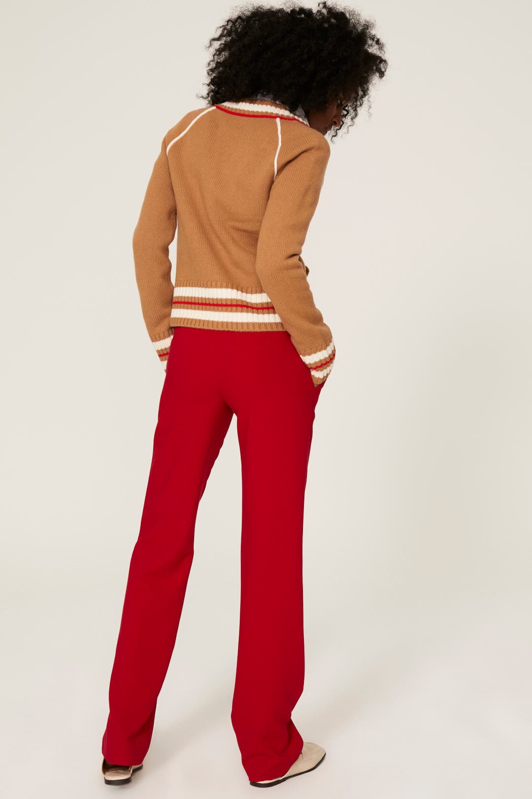 Artist Stripe Wool Cardigan by Wales Bonner | Rent the Runway
