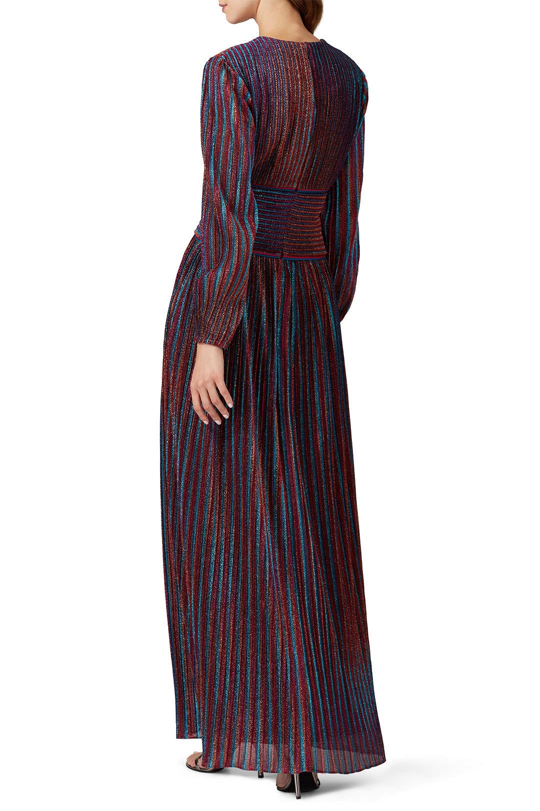 Rainbow Pleated Gown by SIMKHAI 2