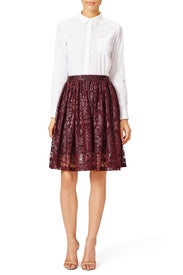 Lacquered Skirt by Parker