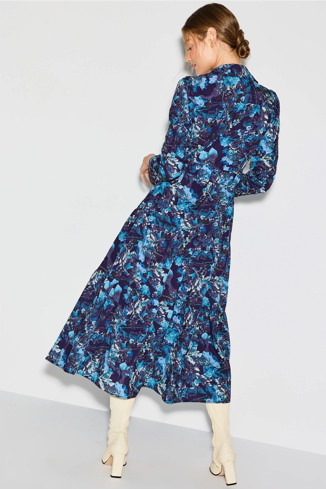 Printed Tie Waist Shirt Dress by Derek Lam 10 Crosby x RTR 2