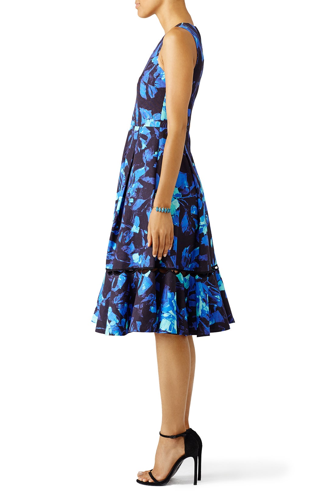 Blue Vibrant Floral Dress by Sachin & Babi 2