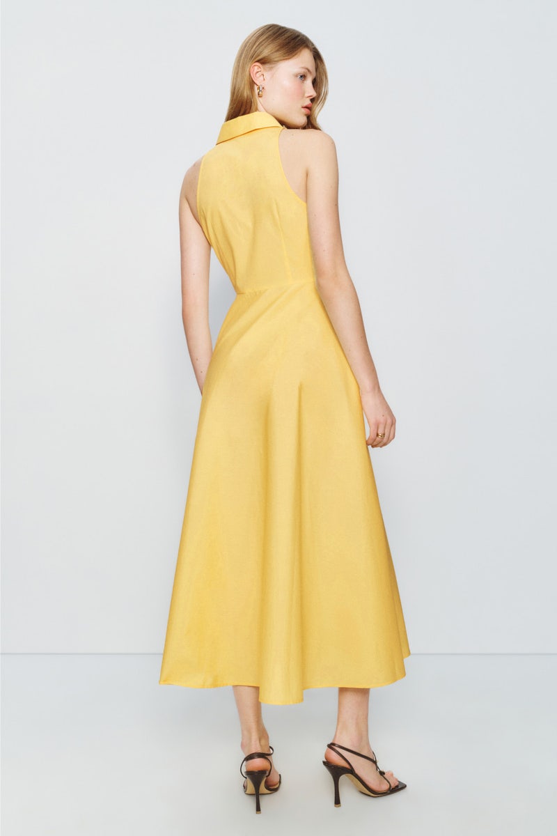 Sleeveless Tie Waist Shirt Dress by TOCCIN X RTR - Photo 2