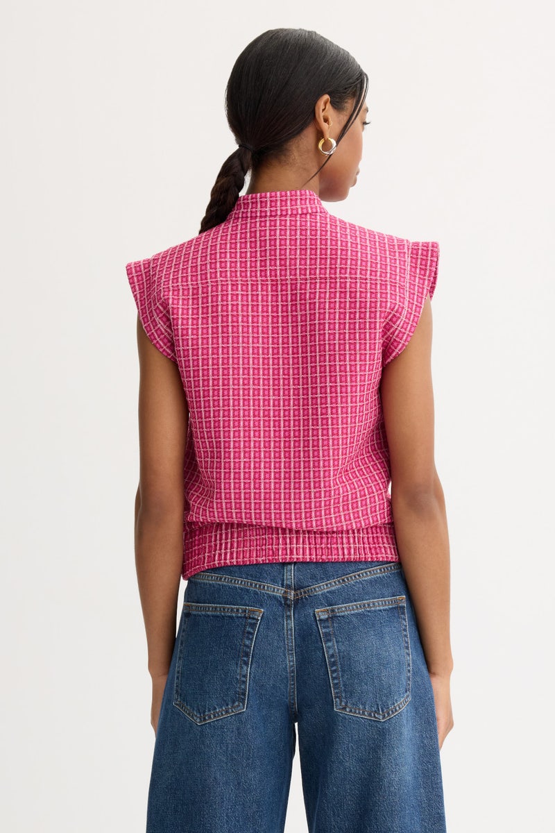 Namira Cotton Tweed Sleeveless Jacket by Derek Lam 10 Crosby - Photo 2