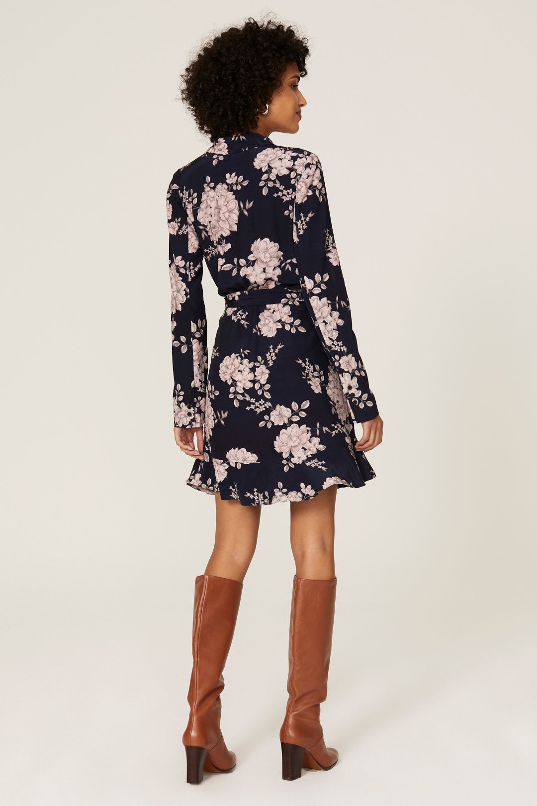 Navy Floral Wrap Dress by Marissa Webb x RTR 2