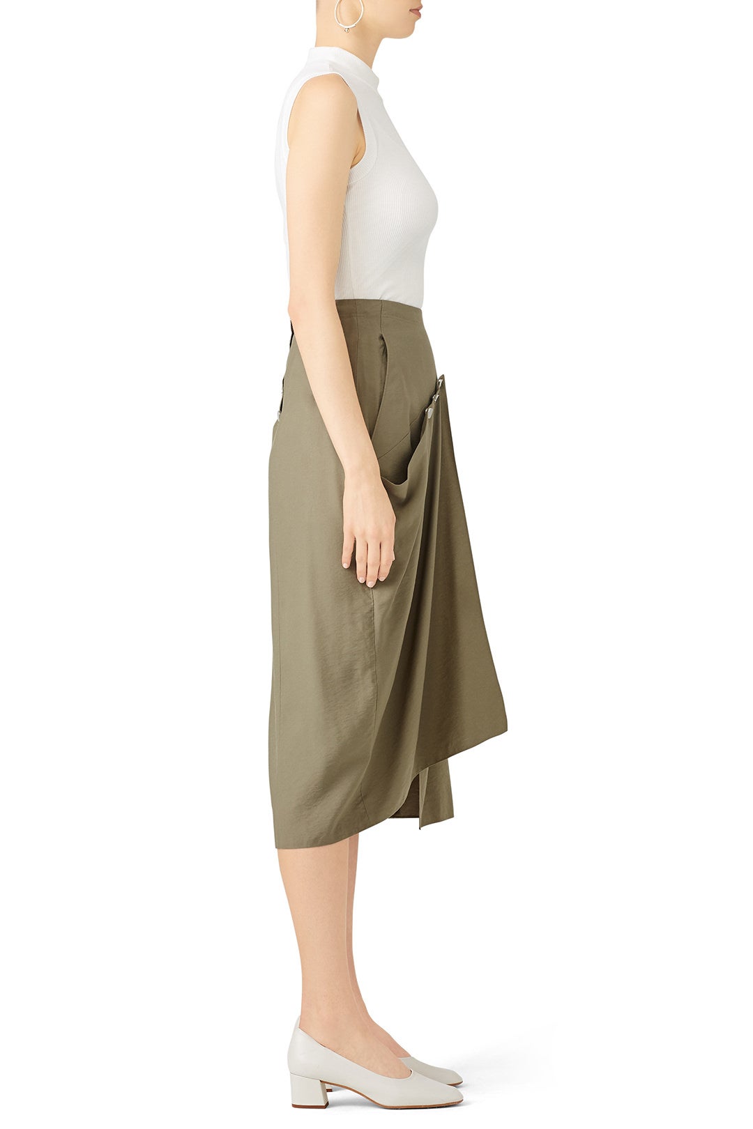 Moss Washed Skirt by Tibi 2