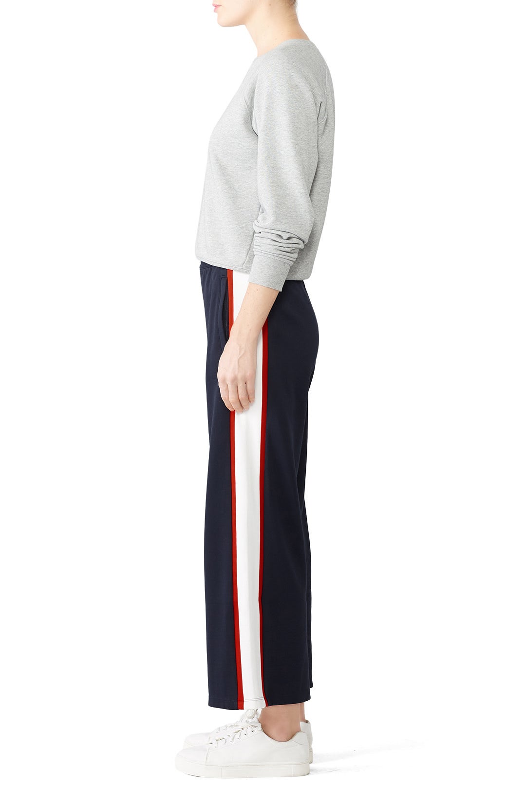 Navy Wide Leg Track Pants by Tory Sport 2