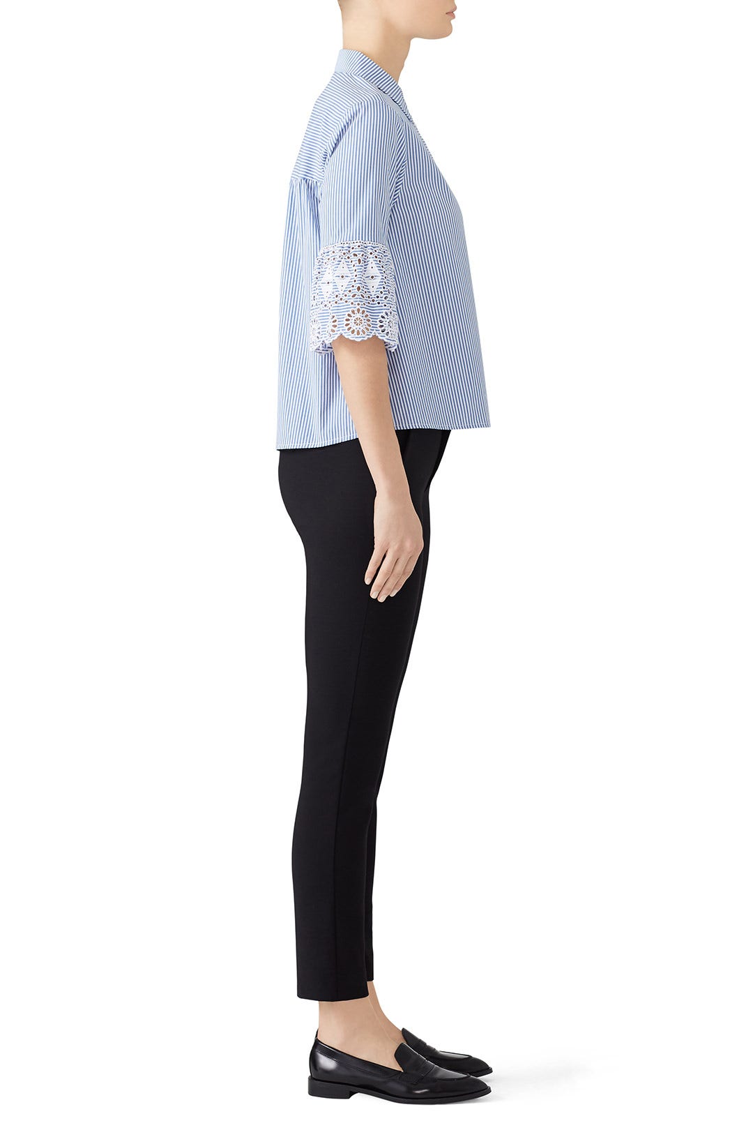 Eyelet Sleeve Shirt by Scotch & Soda 1