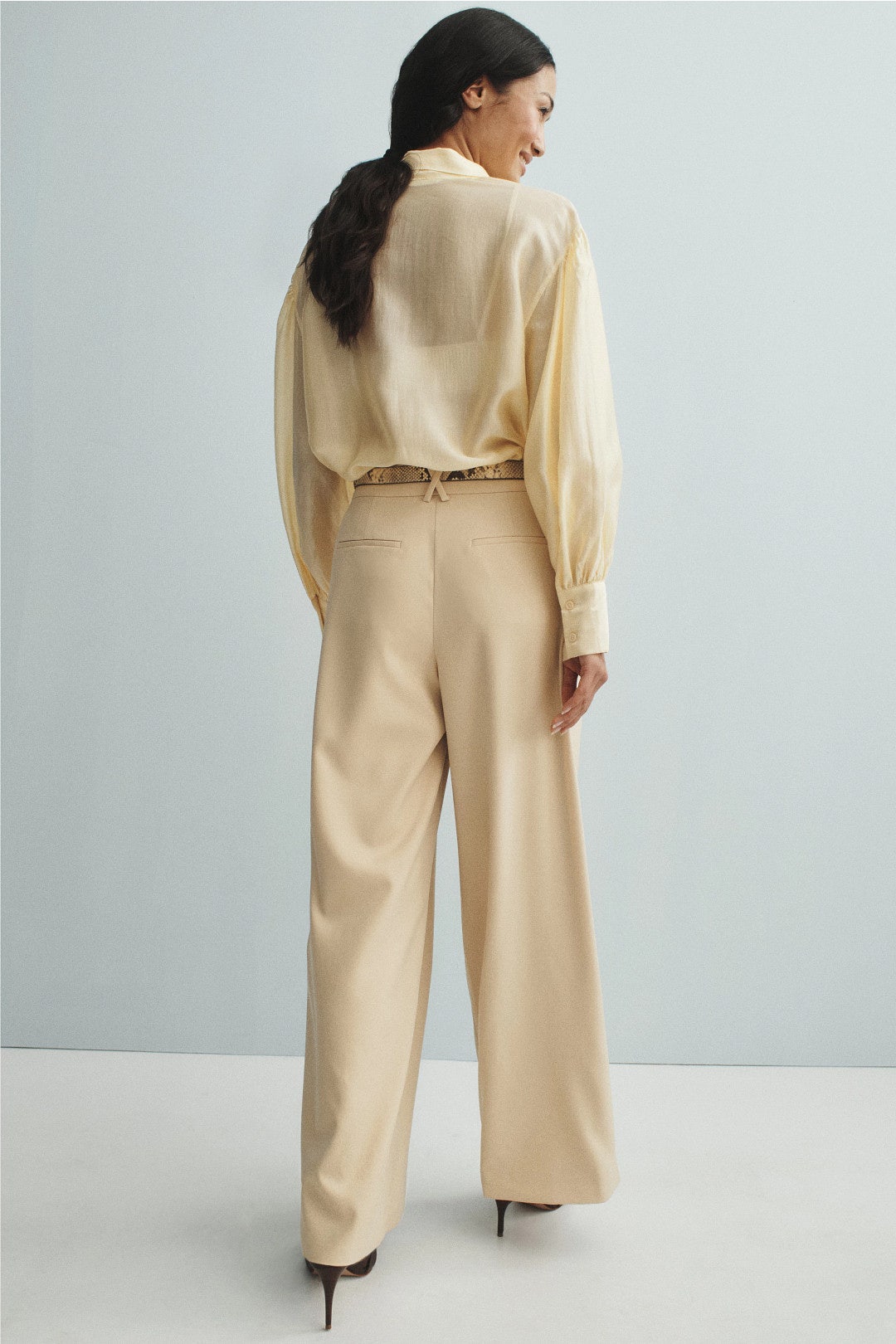 Pleated Wide Leg Trousers by Toccin 1