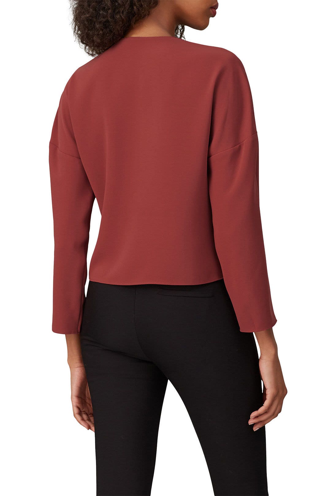 Red Long Sleeve Halifax Top by Amanda Uprichard 1