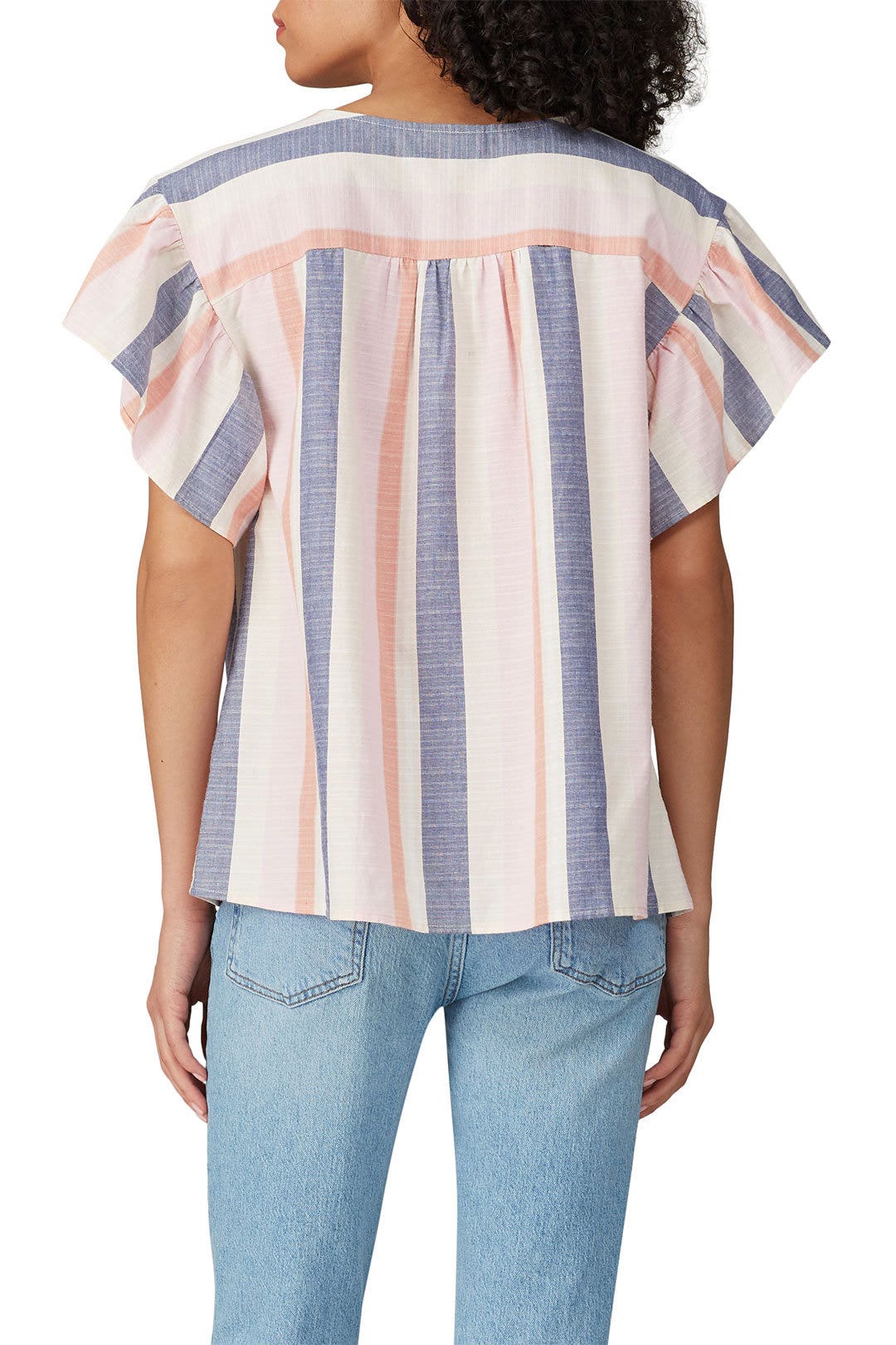 Romina Tie Front Blouse by B Collection by Bobeau 1