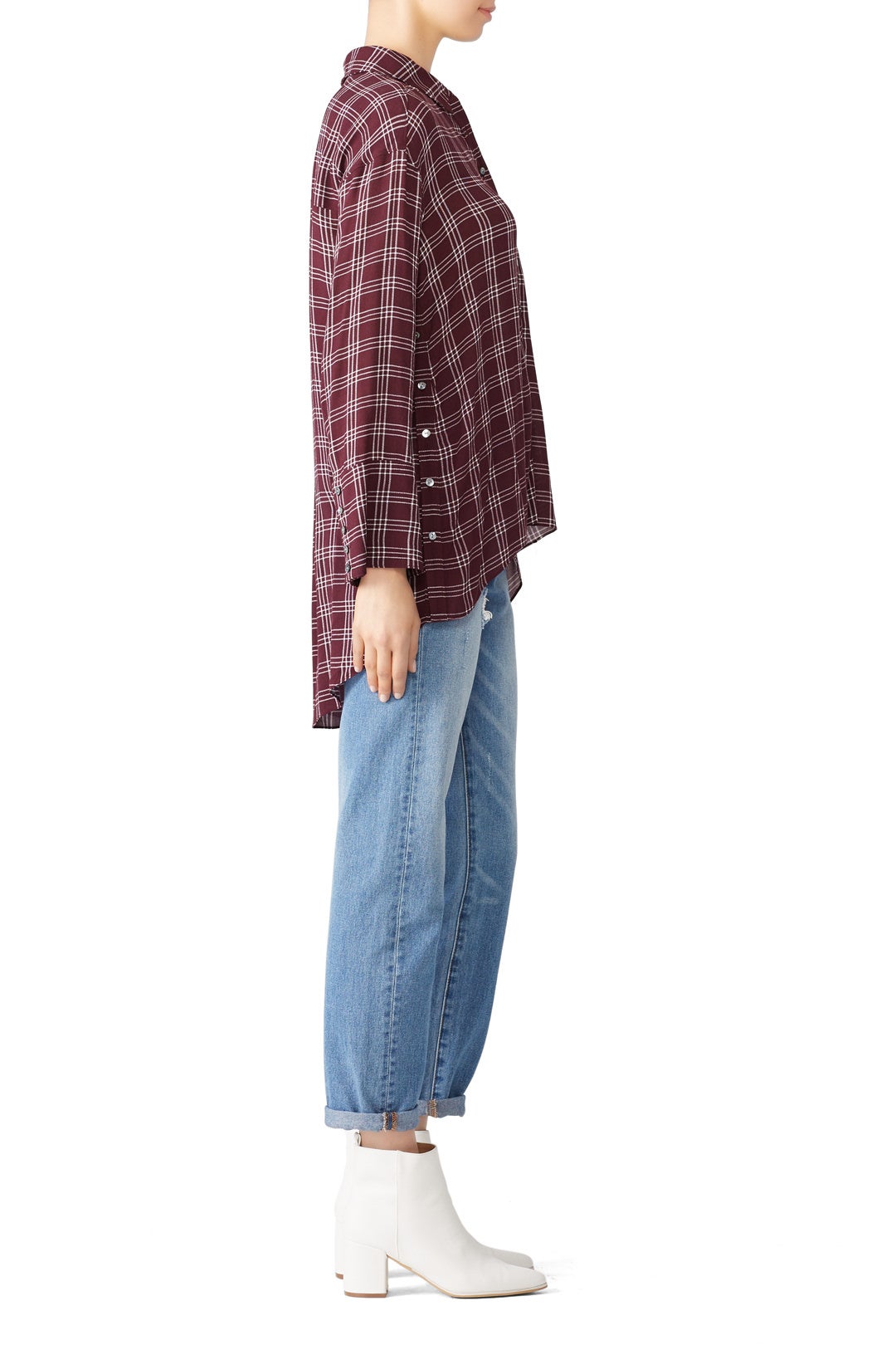 Plaid Elenna Top by Cinq à Sept 2