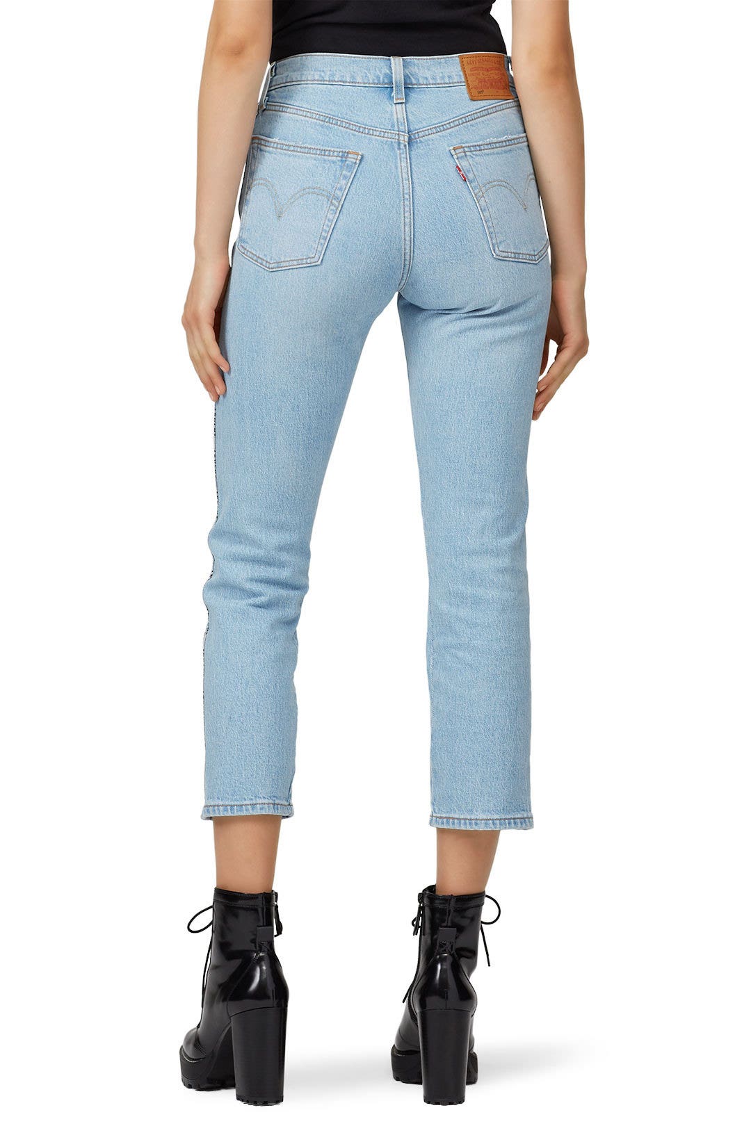 Light Wash 501 Crop Jeans by Levi's 1