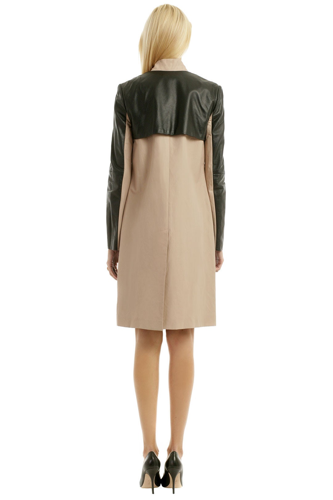 Leather Panel Trench by Yigal Azrouël 1