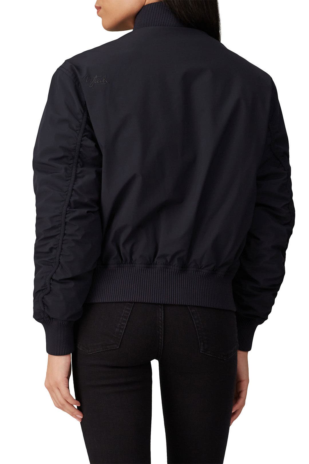 meechang 様Rest&Recreation BOMBER JACKET 1989 STUDIO logo-embossed Bomber Jacket | Grey | FARFETCH