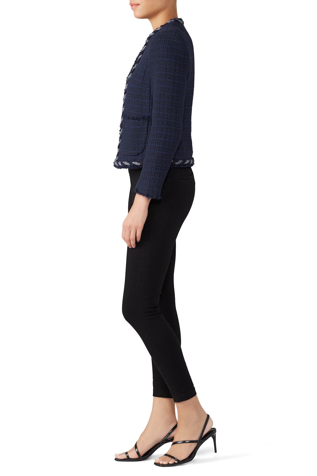 Dark Violet Tweed Jacket by Rebecca Taylor NYC 1