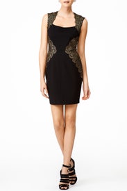 Gold Trim Sheath by ERIN erin fetherston