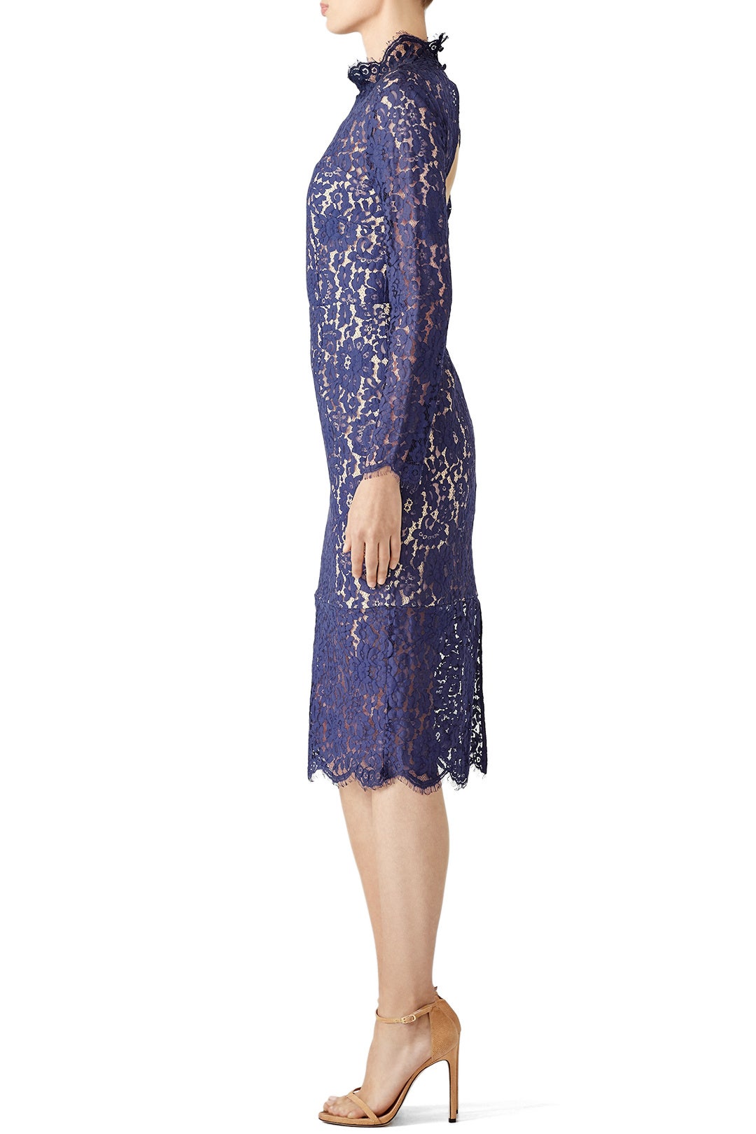 Navy Momento Lace Dress by Keepsake 2