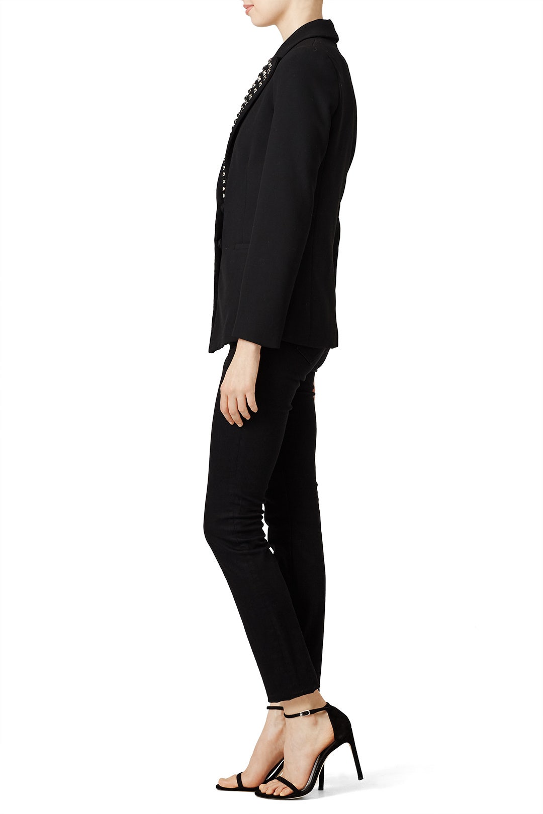 Silver Stud Toby Blazer by Nicole Miller 1