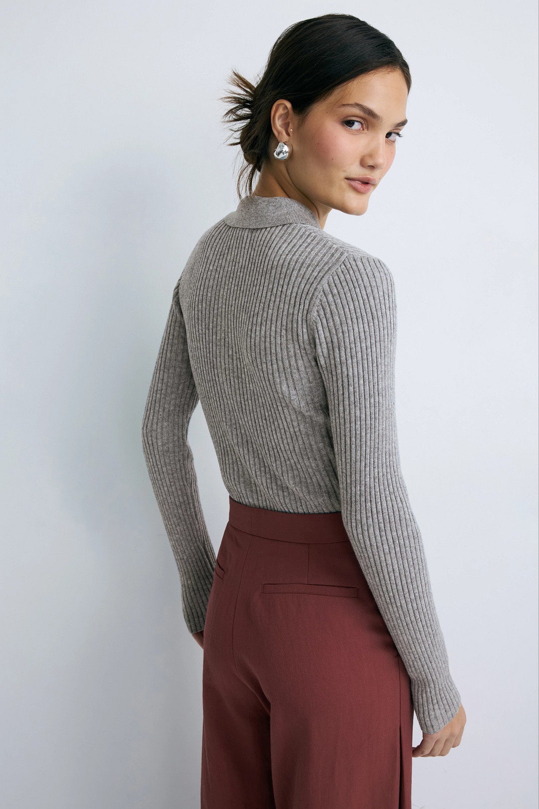 Collared Button Front Sweater by Peter Som x RTR 2