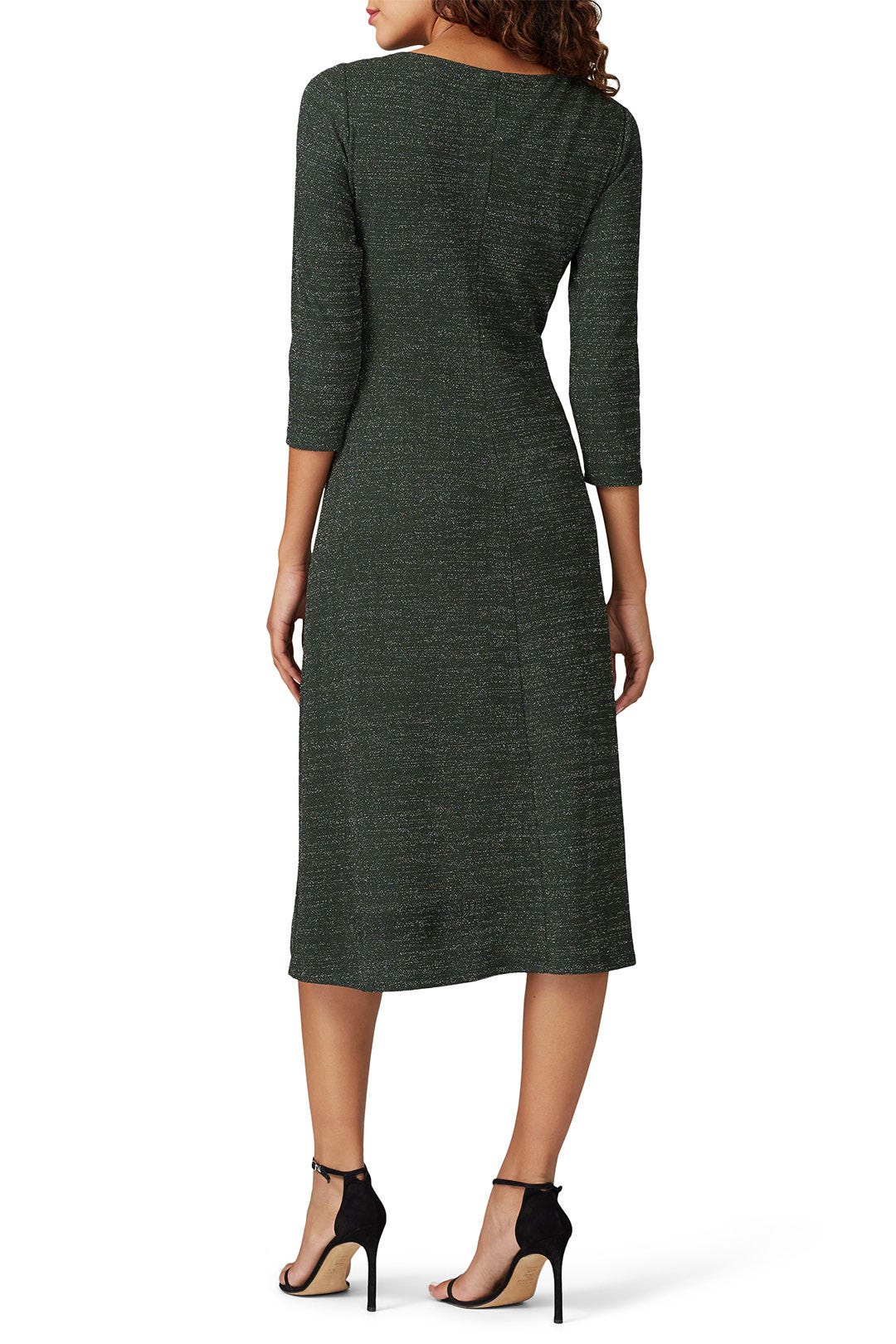 Green Knit Ruched Dress  by Donna Morgan 2