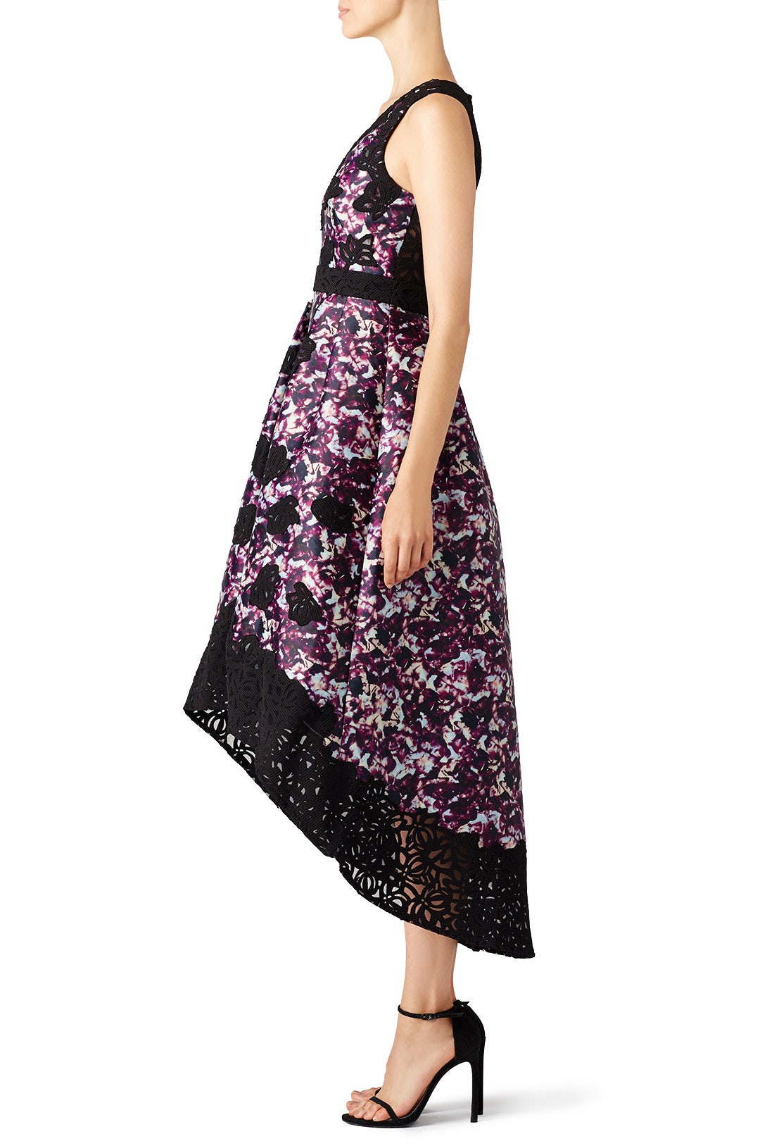 Dark Floral Alex Dress by ML Monique Lhuillier 1